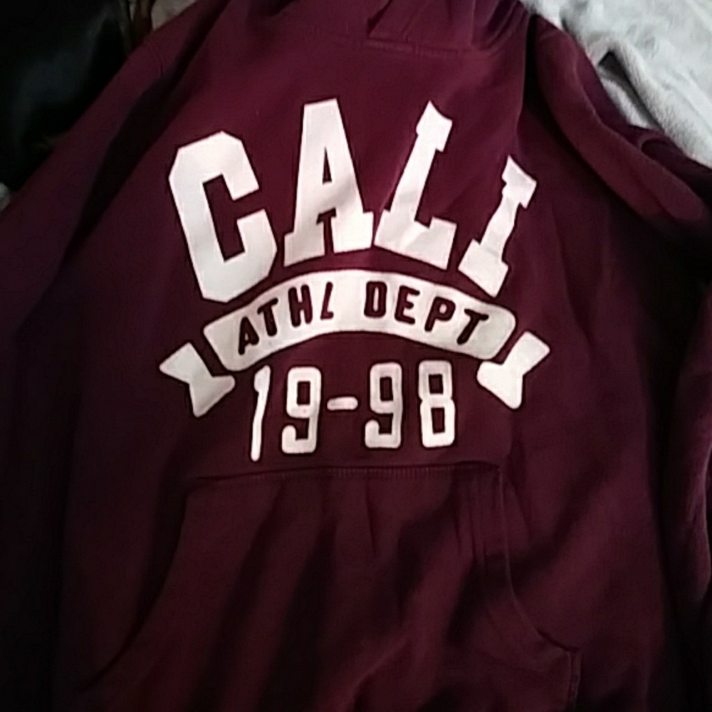 Maroon cali hoodie